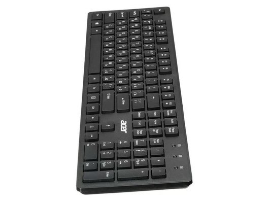 Клавиатура проводная Acer OKW020 черный slim (ZL.KBDEE.001)